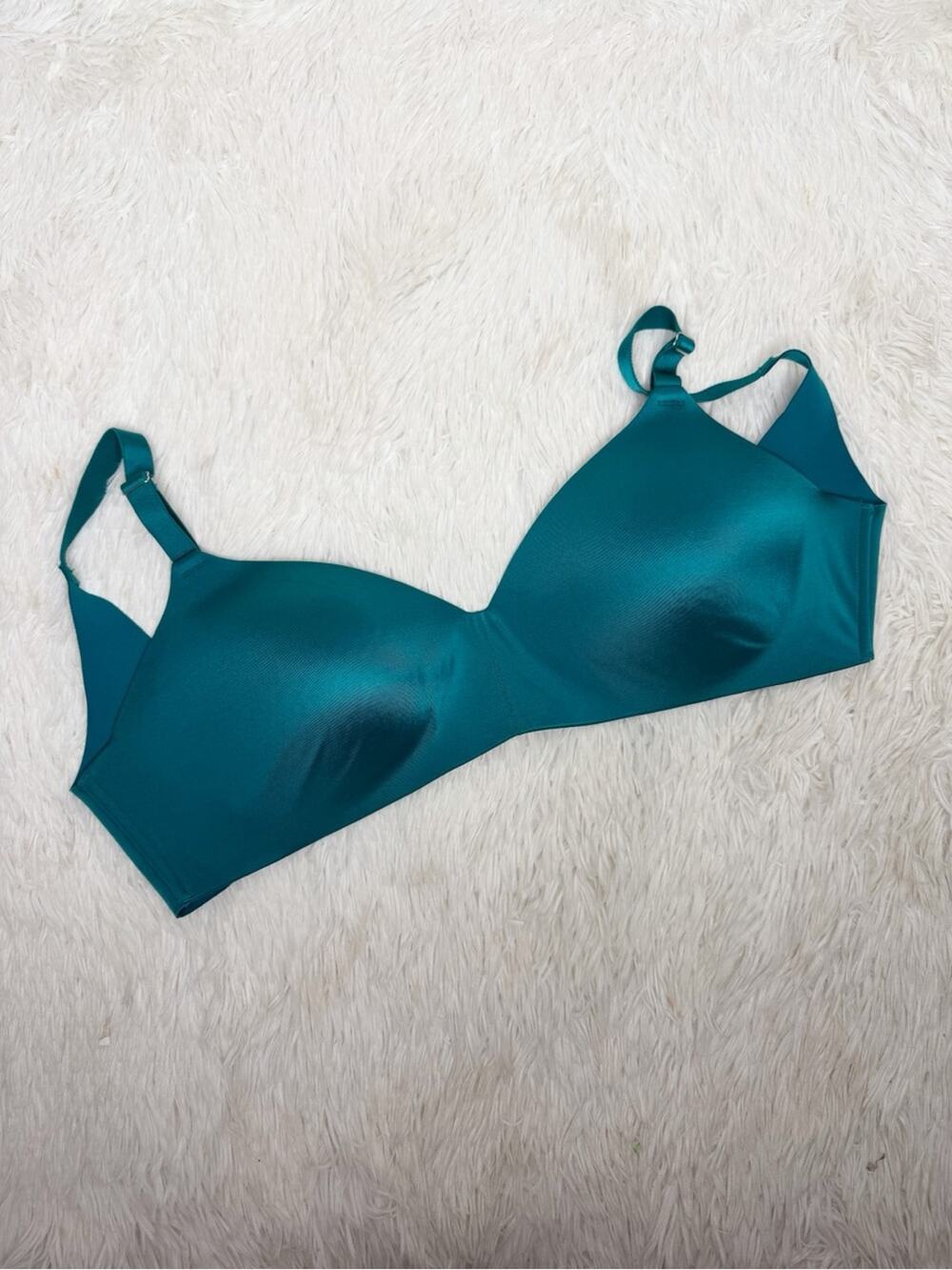 SOMA / teal blue vanishing back wireless bra / 34DD